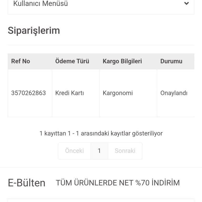 Sipariş Bilgisi Ve Kargo Takibi Sağlanmıyor