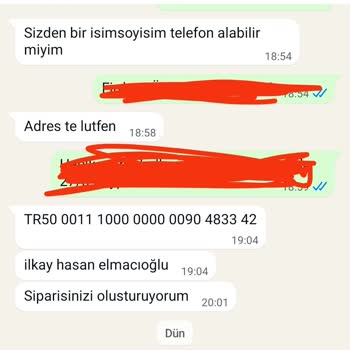 Sipariş Sonrası İletişimsizlik Ve Para İadesi Talebi
