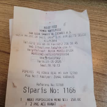 Popeyes'ta Hijyen Ve Ürün Kalitesizliği Sorunu