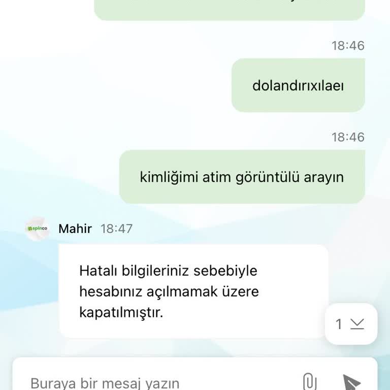 Kazancım Sonrası Hesabım Hatalı Bilgi Gerekçesiyle Kapatıldı