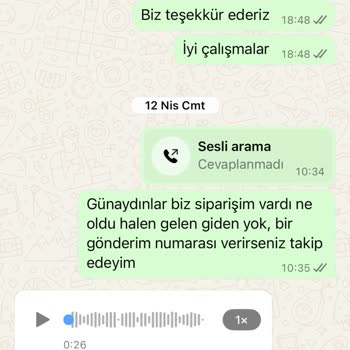Siparişimizin Teslim Edilmemesi Ve İletişim Sorunları