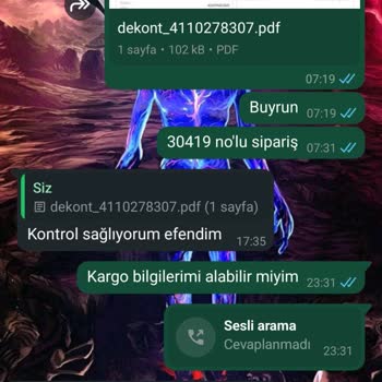 Sipariş Sonrası İletişim Kesildi, Ürün Gönderilmedi