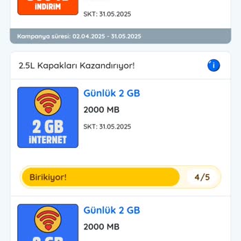 Kampanya Hatası: 5 Kapak Sonrası 2 GB İnternet Alımı Gerçekleşmedi