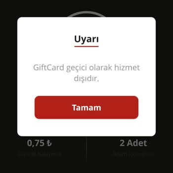 Hediye İçecek Hakkım Uygulamada Kullanılamıyor!