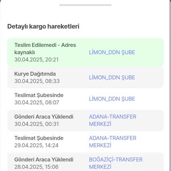 Adres Kaynaklı Teslimat Sorunu Ve Yetersiz Çözüm Süreci