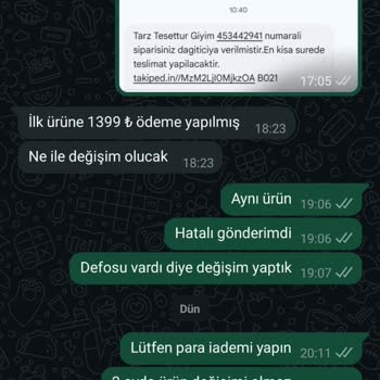 Kusurlu Ürün Değişimi İçin İletişim Sorunu Yaşıyorum