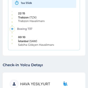 Online Check-in İşlemi Yapılmadı, Ücret İadesi Talebim Var