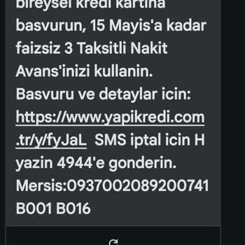 Yanlış Gönderilen SMS Nedeniyle Faizsiz Kredi Kampanyasından Yararlanamama Ve Mağduriyet