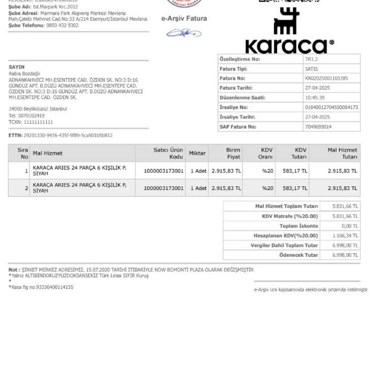 Marmara Park AVM'de Ürün İadesi Ve Yönetimden Destek Alamama