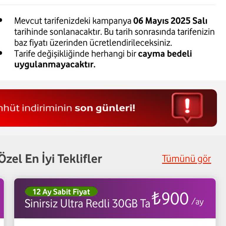 Vodafone Ultra 30 Paketi Fiyat Artışıyla Hayal Kırıklığı