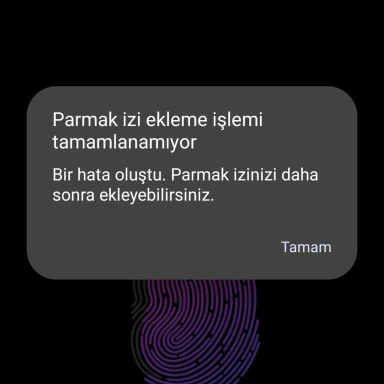 Güncelleme Sonrası Parmak İzi Okuyucu Sürekli Hata Veriyor, Acil Çözüm Bekliyoruz