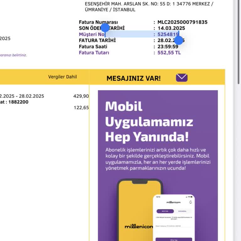 Abonelik Taşıma Ve Hizmet Numarası Sorunu