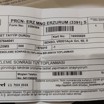 Pierre Cardin Montlarda Elyaf Toplanması Ve Müşteri Hizmetlerinde Hayal Kırıklığı