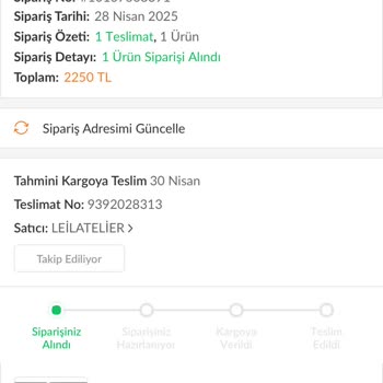 Sipariş Sürecinde İletişim Ve Kargo Sorunu Yaşadım