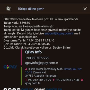 Uzun Süreli Bakiye Blokesi Ve Yetersiz Müşteri Desteği Nedeniyle Mağduriyet