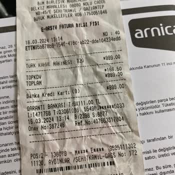 Arnica Köpüklüm Kahve Makinesiyle Yaşadığım Hayal Kırıklığı