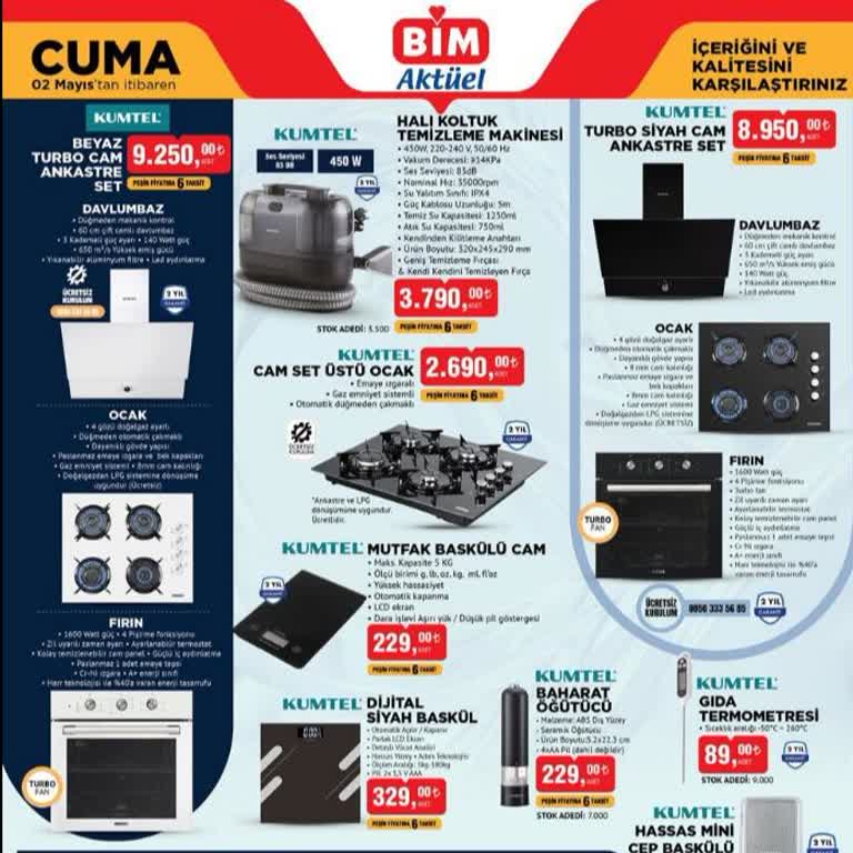 Beyaz Ankastre Ürününün BİM Mağazalarında Bulunmaması Ve Yanıltıcı Afişler