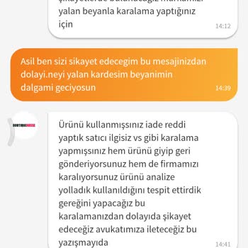 Satıcıdan İade Talebine Tehdit Ve Saygısız Mesajlar Aldım