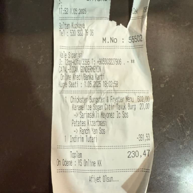 Soğuk Ve Özensiz Gelen Sipariş Hayal Kırıklığı Yaşattı