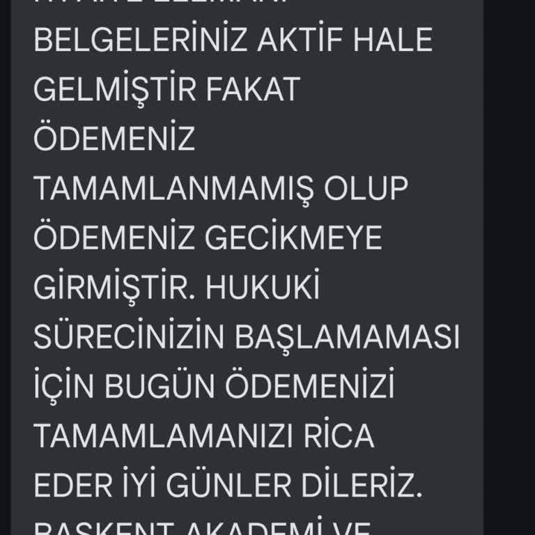 Sertifika.baskentsertifikamerkezi.com Kimlik Bilgilerimle Tehdit ve Para Talebi