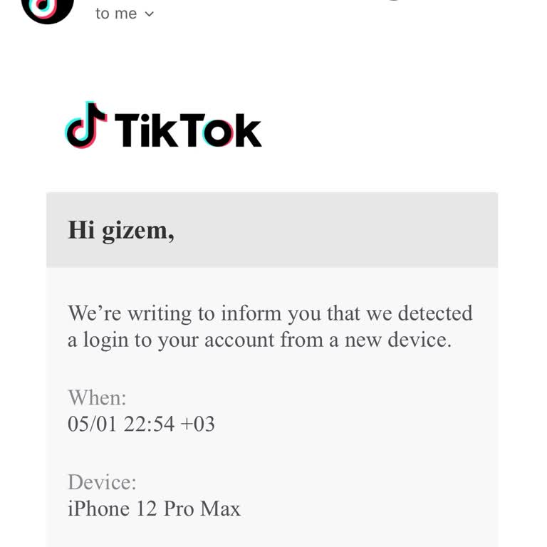 Haberim Olmadan Açılan TikTok Hesabının Kapatılmasını Ve Kişisel Verilerimin Korunmasını Talep Ediyorum