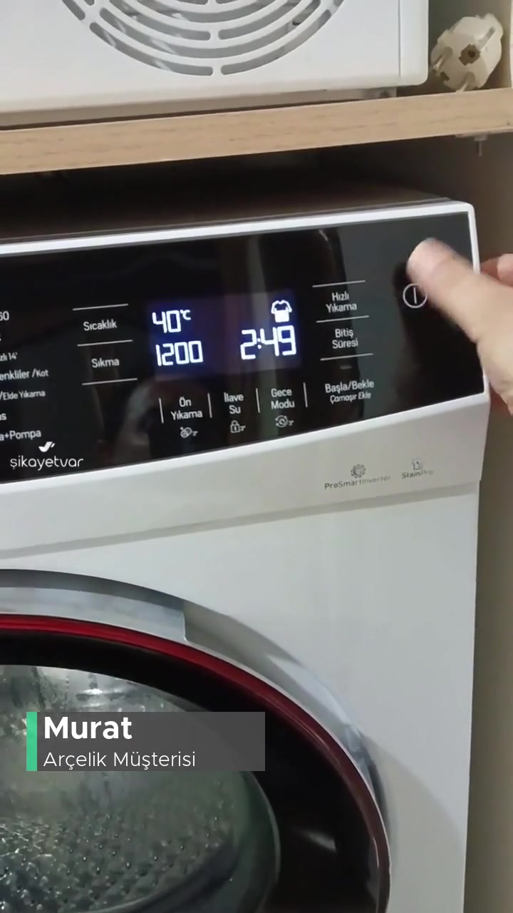 Arçelik Çamaşır Makinesi Kendi Kendine Açılıp Kapanıyor videonun kapak resmi