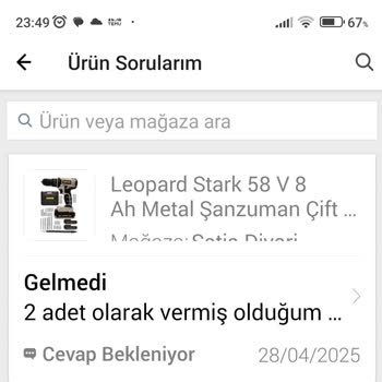 Teslim Edilmeyen Ürün İçin N11 Ve Satıcıdan Sonuçsuz Destek