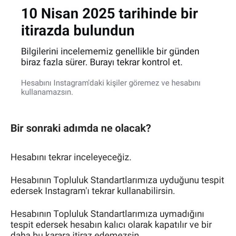 Instagram Hesabım Haksız Yere Askıya Alındı,Destek Bekliyorum