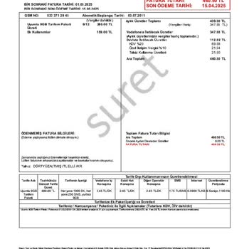Vodafone GB Avı Servisinden Haksız Ücretlendirme Ve Mağduriyet