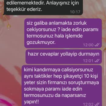 Termos Teslimatı Gecikti, Mağduriyetim Giderilmiyor