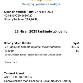 Kırık Kavanoz Teslimatı Ve Amazon Müşteri Hizmetlerine Ulaşılamıyor