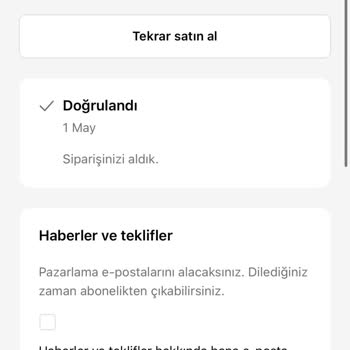 Sipariş Sonrası Siteye Ulaşamama Ve İptal Sorunu