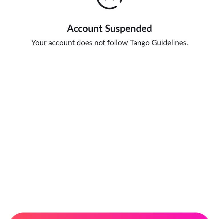 Tango Account Suspended - Kindly Help Me