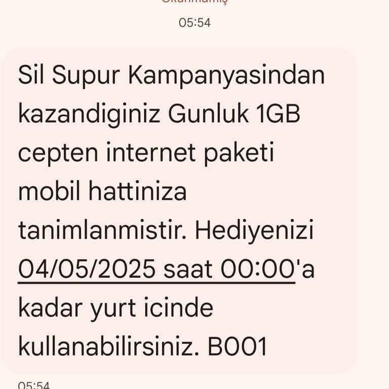 Sil Süpür Kampanyasından İnternet Çıkmıyor, Sürekli Dakika Ve Az GB Veriliyor