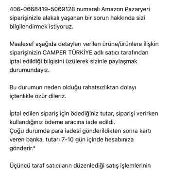 Siparişim Sebepsiz İptal Edildi, Fiyat Artışı Yaşandı