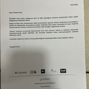 Columbia Outdoor Ayakkabı Günlük Kullanımda Yırtıldı, Garanti Reddiyle Karşılaştım