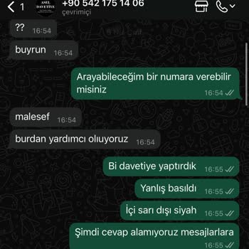 Yanlış Basılan Davetiye, Geç Teslimat Ve Kötü Müşteri Hizmeti
