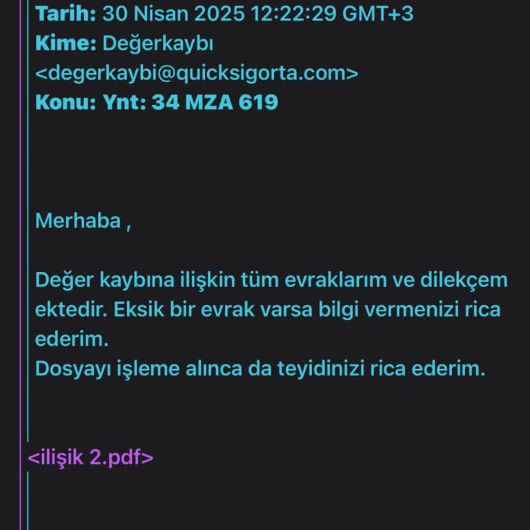 Değer Kaybı Başvurumda Belgelerim Sürekli Reddediliyor