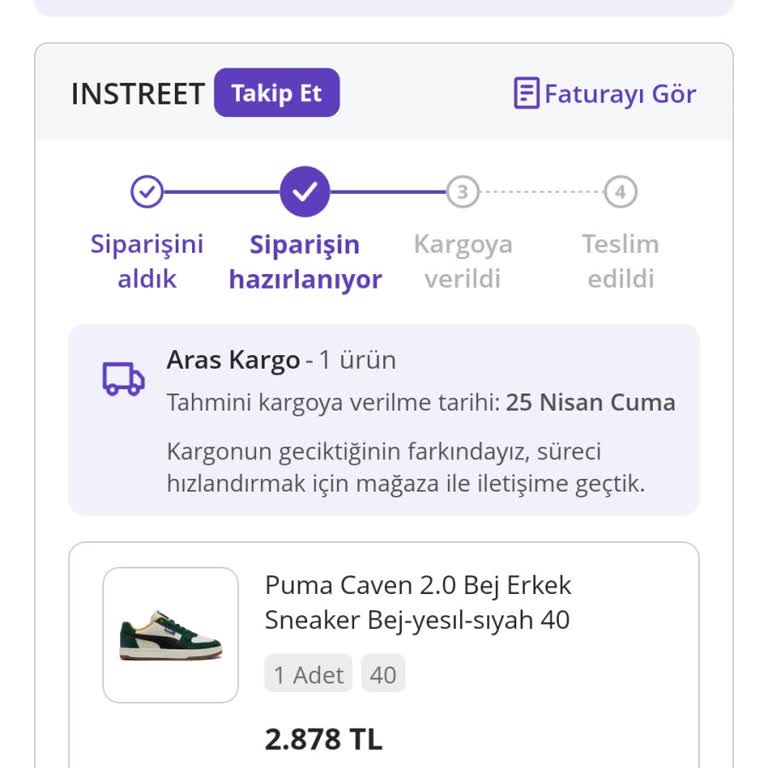 Sipariş Verdiğim Ayakkabı Bir Haftadır Gönderilmiyor!