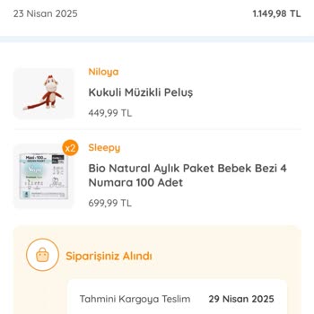 E-bebek Online Siparişimde Kargo Gecikmesi Tekrarlandı