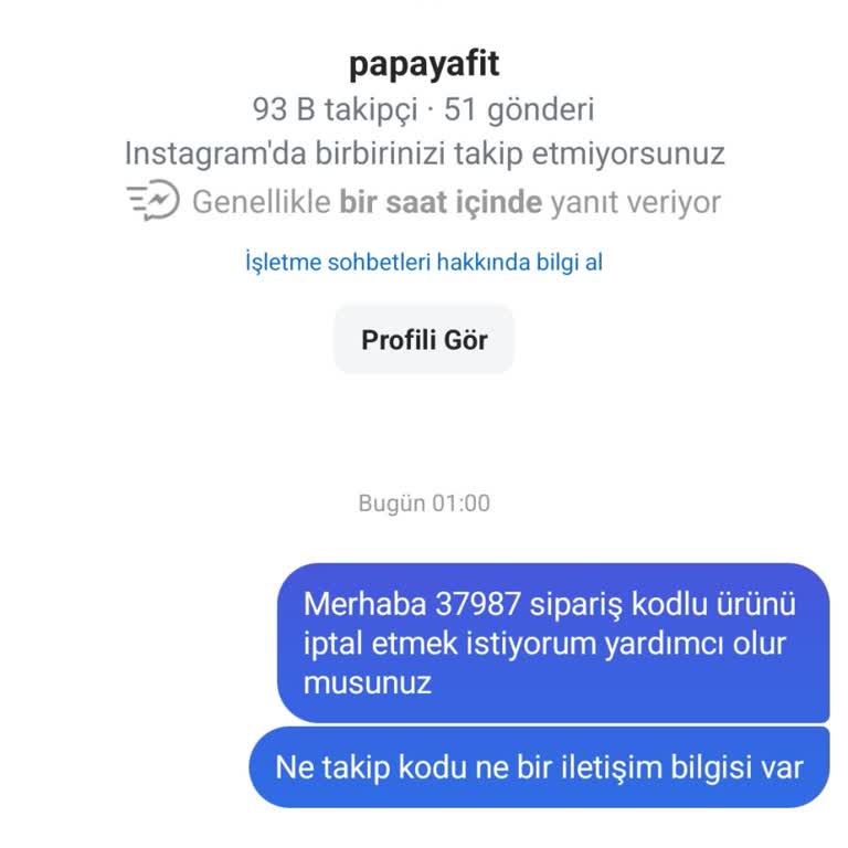 Papayafit Siparişimde Şüpheli Yorumlar Ve İletişimsizlik Yaşadım