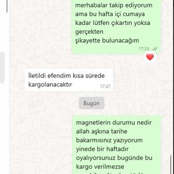 Sipariş Verdim, Ne Magnet Var Ne Para!