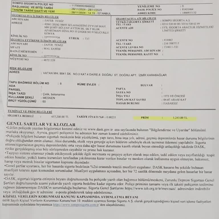 Poliçe İsim Değişikliği Ve Müşteri Hizmetlerine Ulaşamama Sorunu