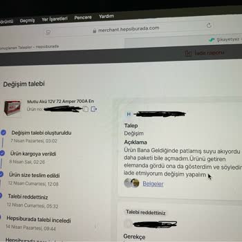 Kargo Hasarları Ve Destek Eksikliği Nedeniyle Mağduriyet