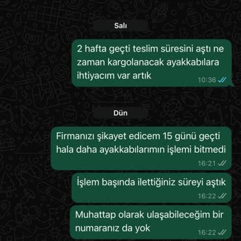 Ayakkabılarım 20 Gündür Teslim Edilmedi Müşteri Hizmetleri Yanıt Vermiyor