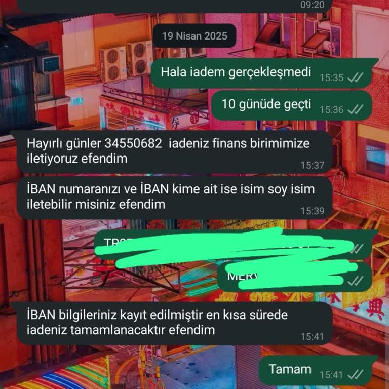 Sefamerve İade Ücretimi Bir Aydır Yatırmıyor