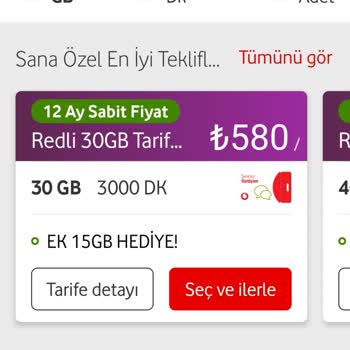 Vodafone Sadece Kullandığım Kadar Ödeme Seçeneği Sunmuyor
