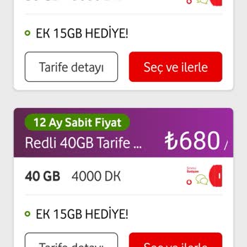Vodafone Sadece Kullandığım Kadar Ödeme Seçeneği Sunmuyor