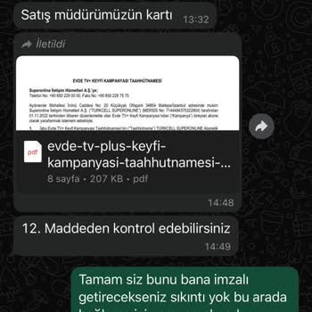 Turkcell'in Cayma Bedeli Sözünü Tutmaması Ve İlgisiz Müşteri Temsilcileri