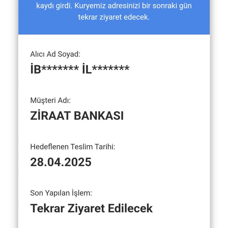 Kart Teslimatında Gecikme Ve İletişim Sorunu